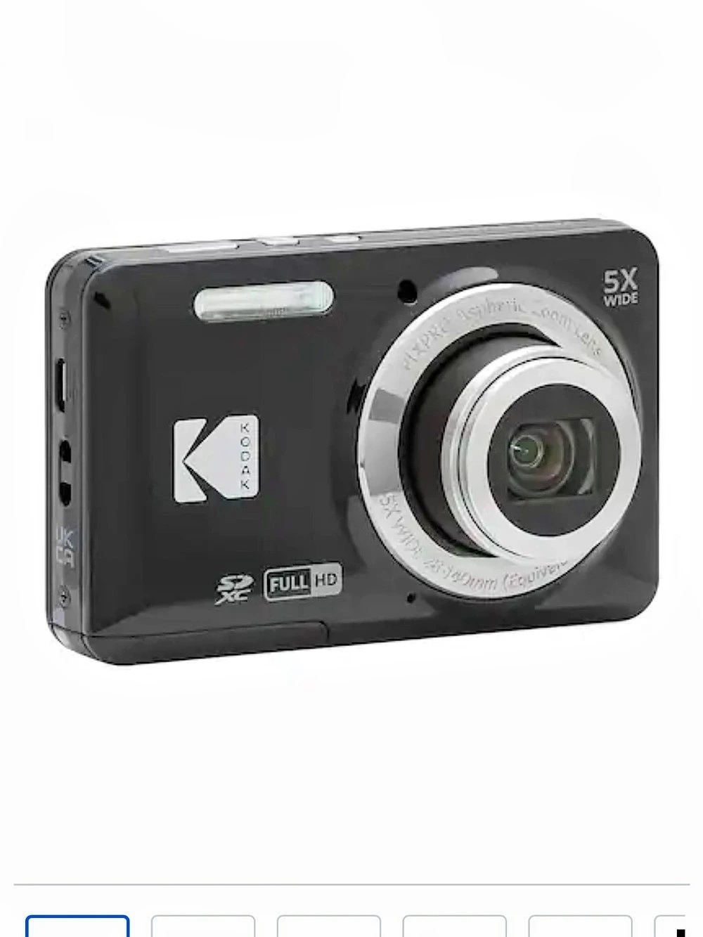 Kodak PIXPRO FZ55 16MP 5X Wide Digital Camera Black Like New